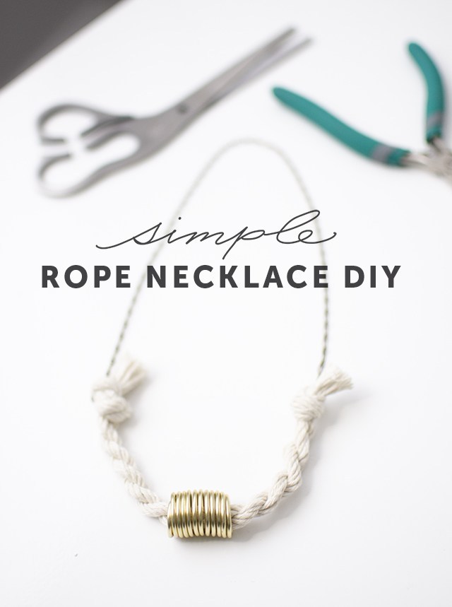 DIY Simple Rope Necklace Tutorial I Still Love You by Melissa Esplin
